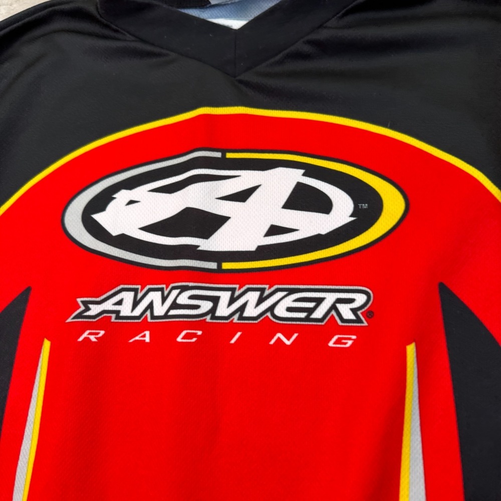VTG Answer Racing Motocross Jersey Men's Size S Red Made In USA Shirt - Picture 6 of 11